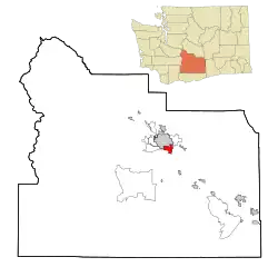 Location of Union Gap, Washington