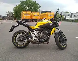 Side view of the Yamaha MT-07