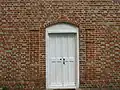 Yeocomico Church Southeast Door: note pilasters and varied brickwork