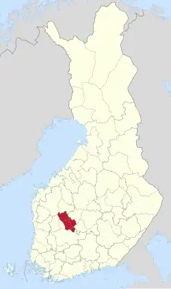 Location of Upper Pirkanmaa