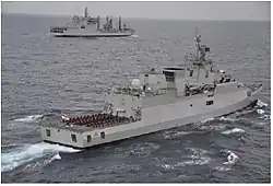 Yoga onboard INS Kamorta during International Yoga Day