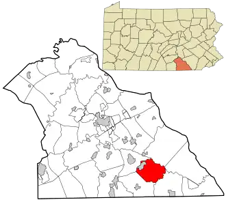 Location in York County and the state of Pennsylvania.