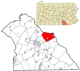 Location in York County and the state of Pennsylvania.