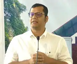 Yuri Alemao during Chieftains Martyrs Day at Cuncolim.jpg