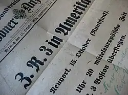 Z.R. 3 in America - Special sheet of the Dresdner Anzeiger