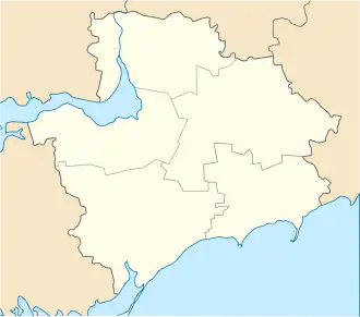 Lobkove is located in Zaporizhzhia Oblast