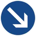 Sign 222 Pass on the right