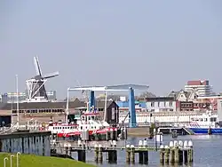 Skyline of Delfzijl in 2011