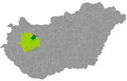 Zirc District within Hungary and Veszprém County.