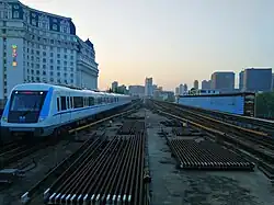Line 1 train approaching