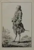 Pierre Victor, Baron de Besenval de Brunstatt as courtier around 1780, etching by Louis Carrogis Carmontelle