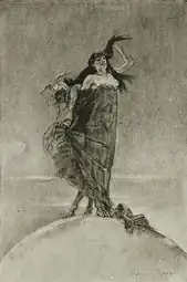 Woman & Madness Rule the World (ca. 1887–93) heliogravure (24.2 x 16.3&nbsp;cm) Los Angeles County Museum of Art
