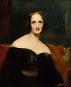 Portrait of Mary Shelley by Richard Rothwell