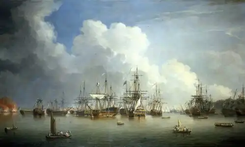 The Captured Spanish Fleet at Havana by Dominic Serres