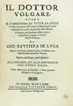 Il dottor volgare, 1673